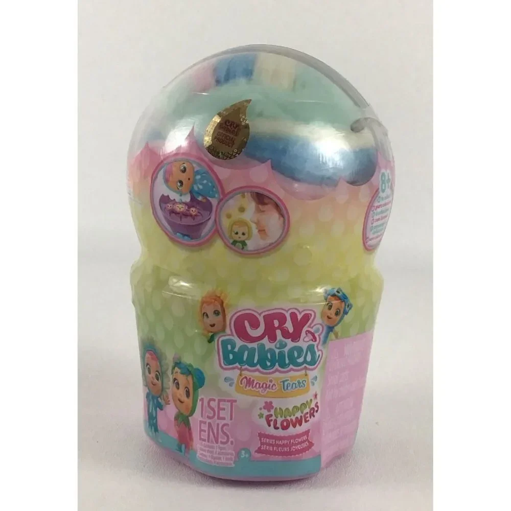 Cry Babies Violet Happy Flowers Magic Tears 5" Doll New Open Stock - Picture 5 of 15
